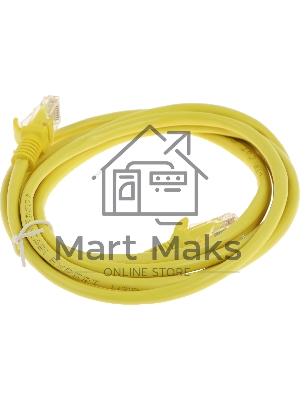 Патч-корд Premier PP12-2M/Y 1000Gbит/с UTP 4 пары cat.5E CCA molded 2м желтый RJ-45 (m)-RJ-45 (m)