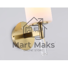 Настенный светильник Ambrella light LH56265 BS/FR латунь/белый матовый E27 max 60W 160*120*280