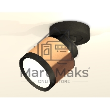 Светильник Ambrella Light XM8122001 PPG/SBK/PBK золото розовое полированное/черный песок/черный полированный GX53