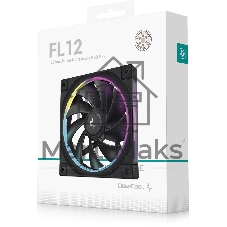 Вентилятор для корпуса DEEPCOOL FL12 черный, 120 мм, 2150 об/мин, 32 дБ, 4 pin