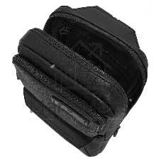 Рюкзак слинг мужской The Bridge Ludovico 053126LZ/7R черный натур.кожа