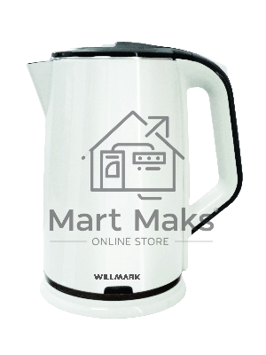 Чайник электрический Willmark WEK-2012PS белый/черный, 2.0 л, 2000 Вт