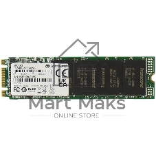 Накопитель SSD M.2 Transcend 500Gb MTS825 TS500GMTS825S (SATA3, up to 530/480MBs, 3D NAND, 180TBW, 22x80мм)