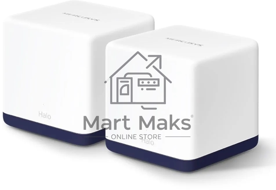 Система Mercusys MESH AC1900 Whole Home Mesh Wi-Fi System, 3× Internal Antennas, 3×GB ports (WAN/LAN) (2-pack)