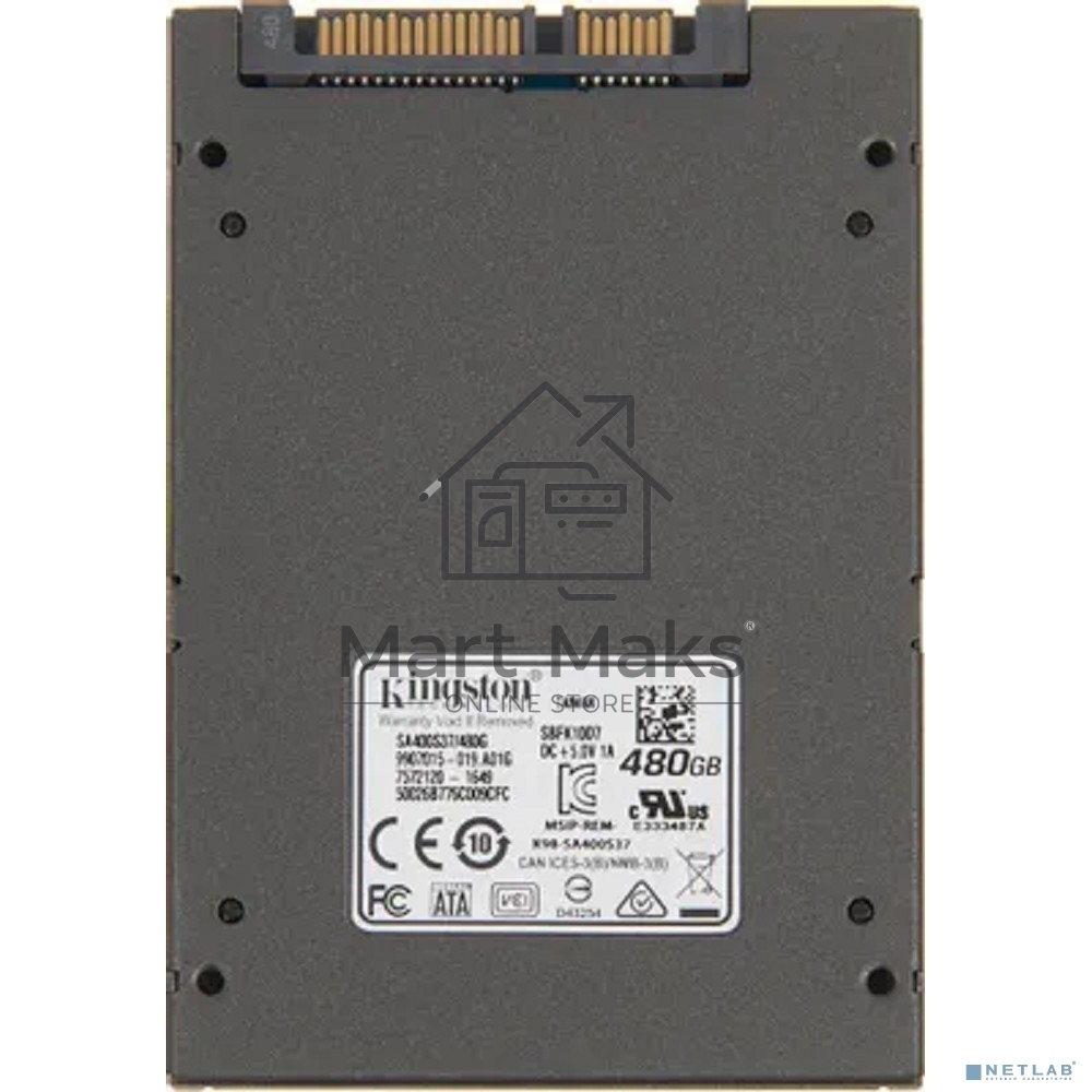 Накопитель SSD Kingston A400, 480GB, SATA III, 2.5