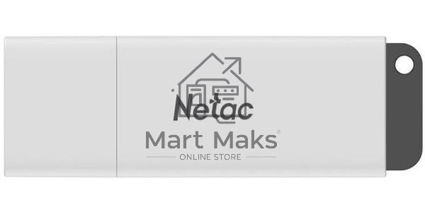 Флешка USB R/W R/W Netac U185, 64Gb, USB2.0, NT03U185N-064G-20WH, с колпачком, пластиковая белая