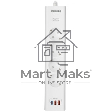 Сетевой фильтр Philips CHP4346WC/51, 5м, 4 розетки, белый
