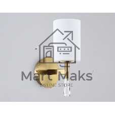 Настенный светильник Ambrella light LH56265 BS/FR латунь/белый матовый E27 max 60W 160*120*280