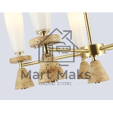 Люстра Ambrella light LH75371/5 GD/WH золото/белый G9*5 max 28W D600*675