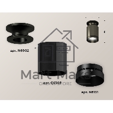 Светильник Ambrella Light XS6303081 DCH/PBK черный хром/черный полированный MR16 GU5.3 (N6902, C6303, N6131)