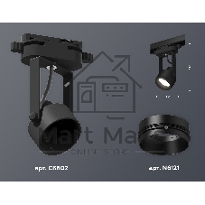Светильник Ambrella light XT6602020 PBK черный полированный MR16 GU10 (C6602, N6121)