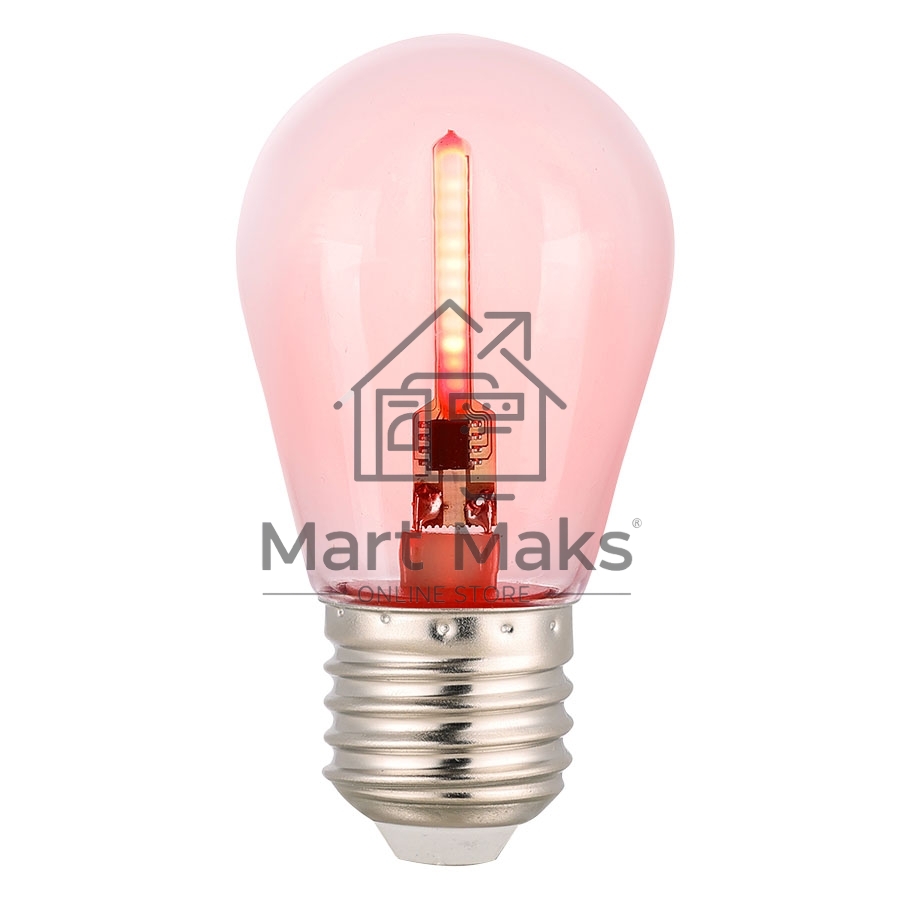 Лампа GLDEN-G45FB-5-230-E27 RED