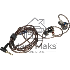 Проводные наушники FiiO FD3 черный/медный, внутриканальные, Jack 3.5 мм