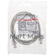 Патч-корд Rexant U/UTP, cat.5e, RJ45-RJ45, 26AWG, ZH нг(А)-HF, серый, 2м