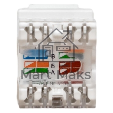 Модуль Keystone TERACOM PRO Cat.5E RJ-45 неэкранированный 110 IDC 180 градусов белый
