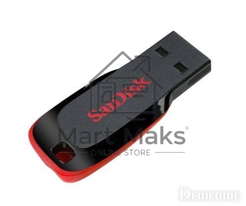 Флешка USB R/W R/W Sandisk 32Gb Cruzer Blade SDCZ50-032G-B35 USB2.0 черный/красный
