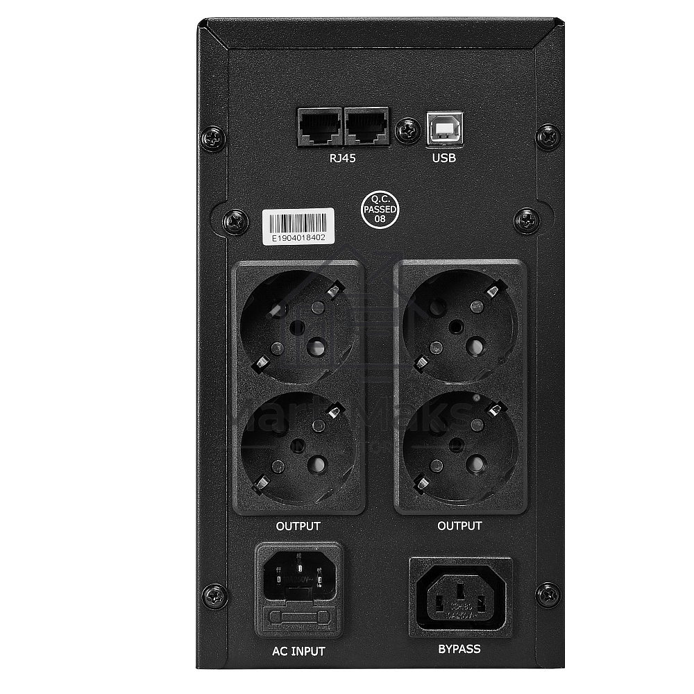 Источник бесперебойного питания CROWN Line Intractive CMU-SP1200EURO USB 1200VA\720W, корпус металл, 2x12V/9AH, розетки 4*EURO+1*IEC bybass, трансформатор AVR 140-290V, cъёмный кабель 1.2 м, порт RJ11/45, порт USB, защита: от перегрузки, от КЗ, от скачков