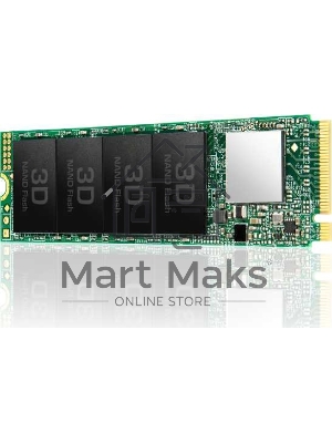 Накопитель SSD Transcend MTE110S, 128Gb, M.2 2280, PCIe 3.0 x4, NVMe, R/W 1600/400