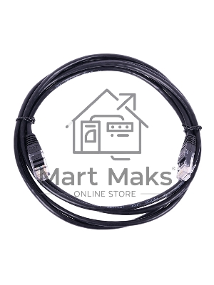 Патч-корд Lanmaster UTP TWT-45-45-0.5-BK вилка RJ-45-вилка RJ-45 кат.5е 0.5м черный ПВХ (уп.:1шт)