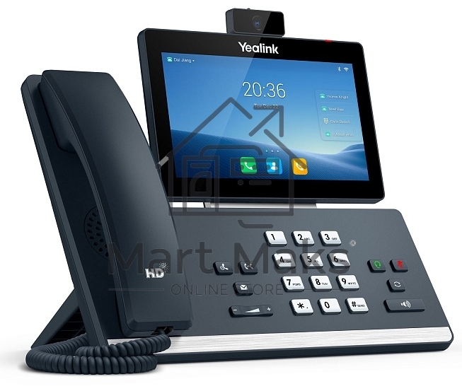 Телефон YEALINK SIP-T58W with camera, видеотерминал, Android, WiFi, Bluetooth, GigE, CAM50, без БП, шт