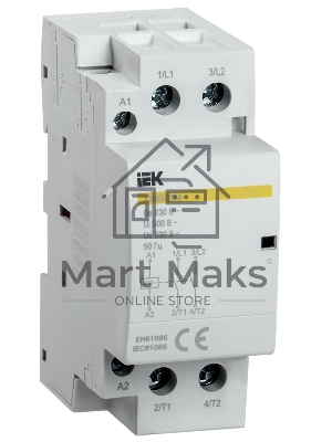 Контактор модульный КМ63-20М AC IEK MKK11-63-20