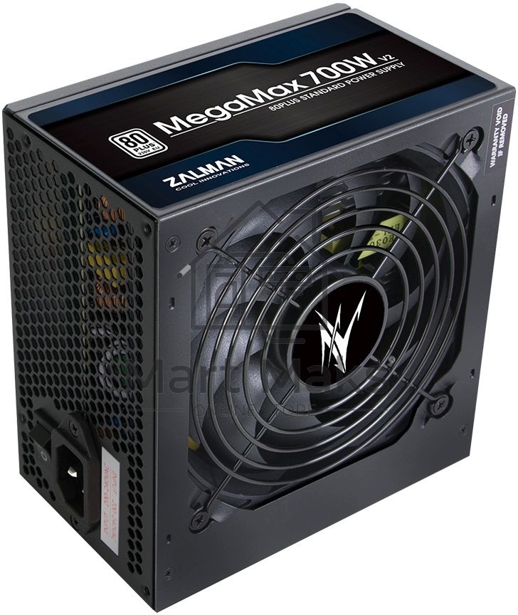 Блок питания Zalman ZM700-TXII V2 RTL, 700Вт, 80 PLUS, 120мм, черный