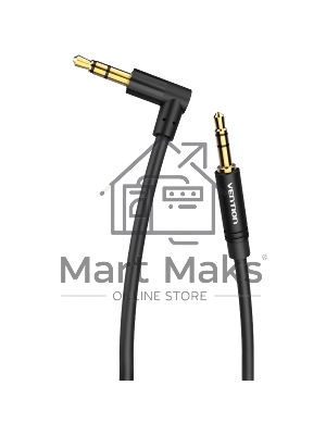 Кабель Vention аудио Jack 3,5 мм M/Jack 3,5 мм M угол 90 - 1,5 м черный Кабель Vention аудио Jack 3,5 мм M/Jack 3,5 мм M угол 90 - 1,5 м черный