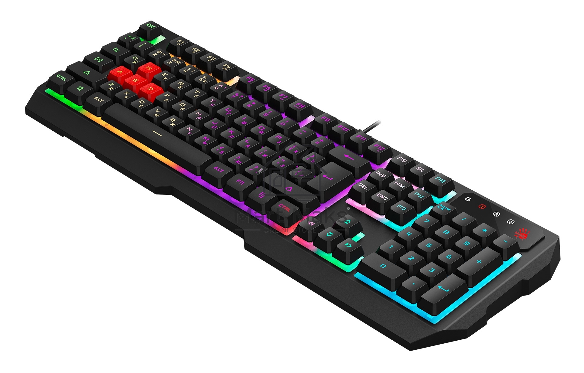 Клавиатура A4Tech Bloody B140N проводная USB черный