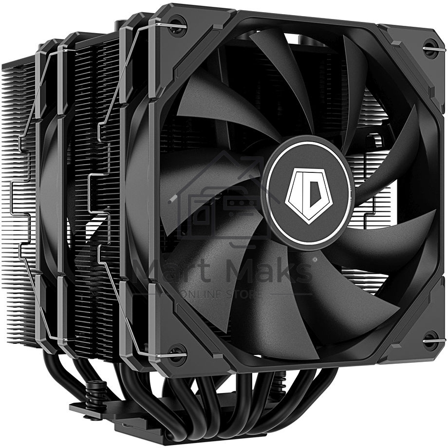 Кулер ID-COOLING SE-207-XT ADVANCED черный 120мм алюминий+медь 1800rpm 35db 4-pin 280W 154мм
