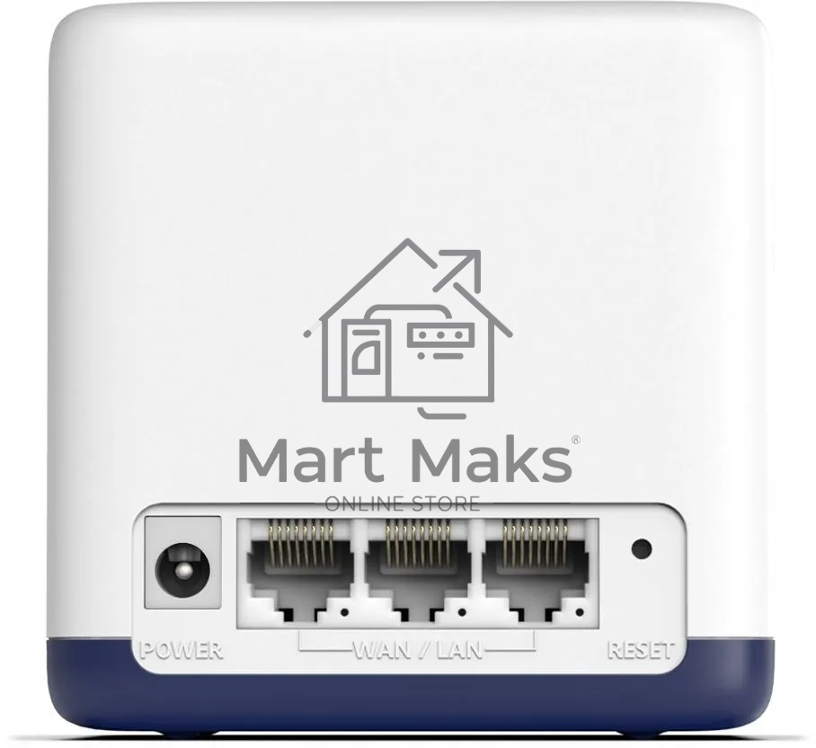 Система Mercusys MESH AC1900 Whole Home Mesh Wi-Fi System, 3× Internal Antennas, 3×GB ports (WAN/LAN) (2-pack)