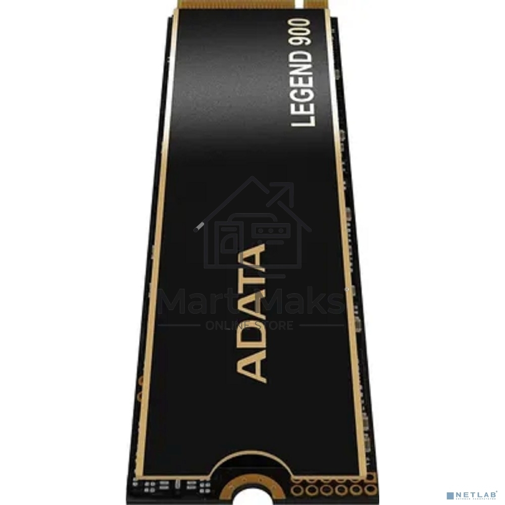 Накопитель SSD ADATA LEGEND 900, 512Gb, PCIe 4.0 x4, M.2 2280, NVMe, R/W 6200/2300, с радиатором