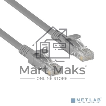 Патч-корд Exegate UTP-RJ45-RJ45-5e-CU-10M-GY, UTP, cat.5e, 10м, медь, серый