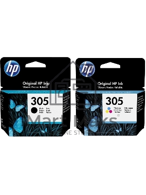 Картридж HP 305 струйный, набор черный и цветной (120/100 стр)