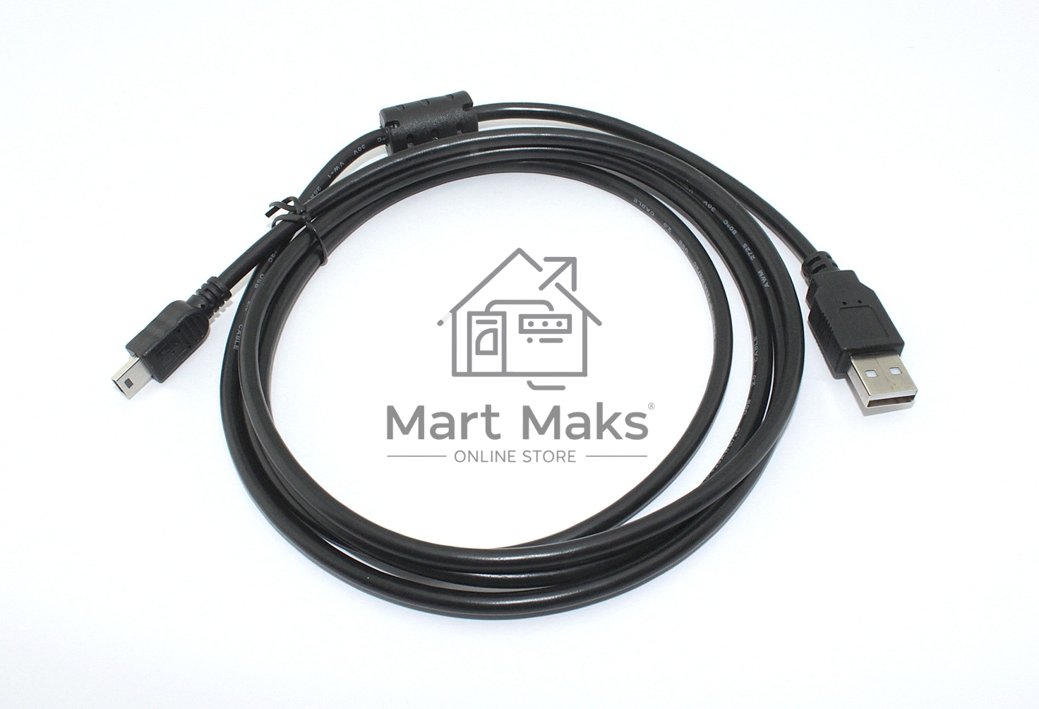 Кабель для зарядки Mini USB-B(m)-USB-A(m), 1.8m черный