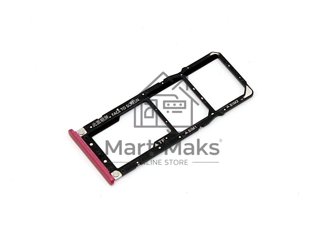 Лоток для SIM-карты Xiaomi Mi A2 Lite красный