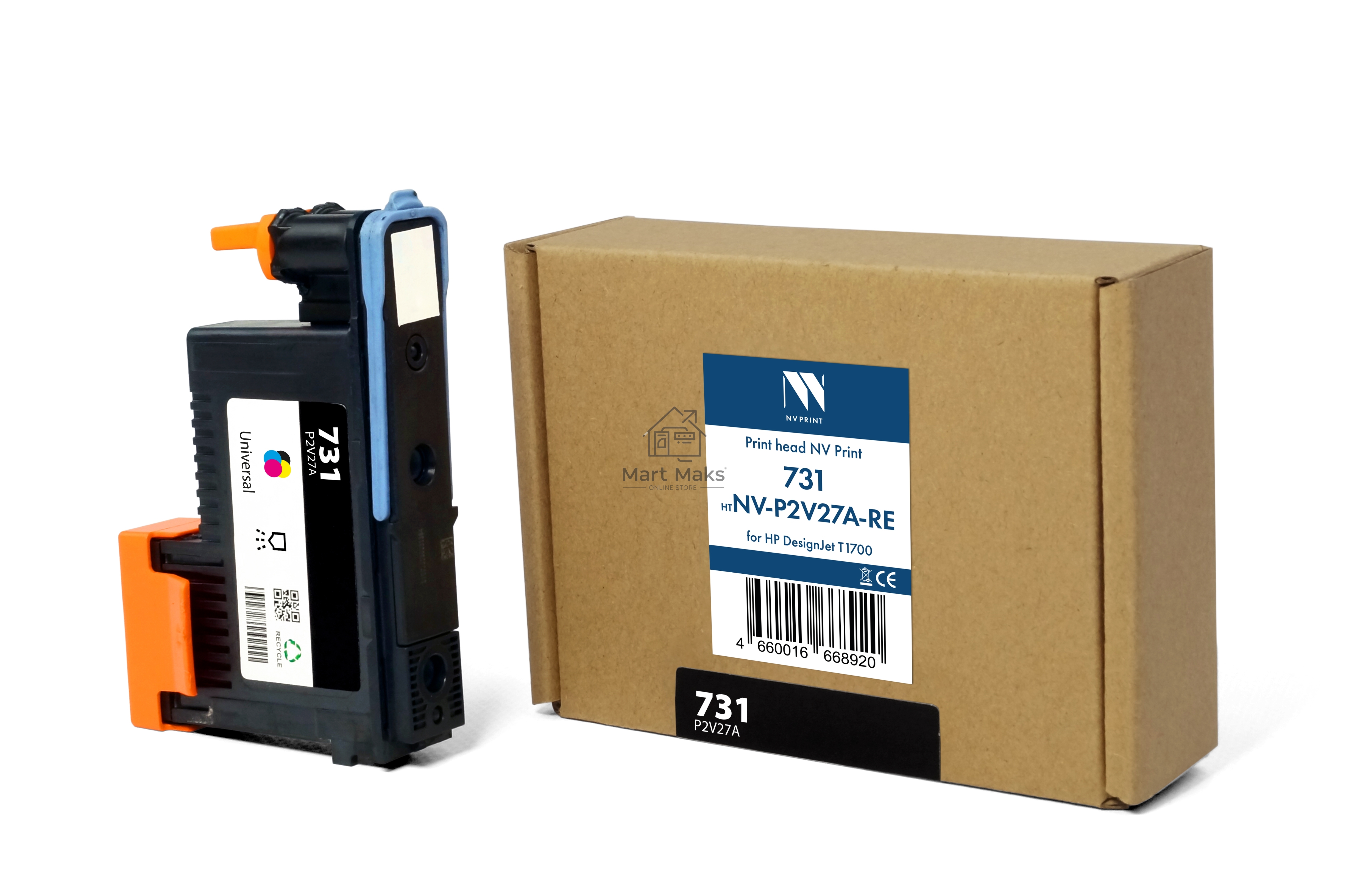 Печатающая головка NVPrint 731 (NV-P2V27A-RE) для HP DesignJet T1700 (восстановленная, совместимая)