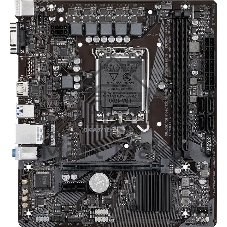 Материнская плата GIGABYTE H610M H V2, LGA1700, Intel H610, 2xDDR5, 4xSATA, 1xM.2, 1xPCIe 4.0 x16, HDMI, D-Sub, 1x1Gb LAN, 3x3.5 мм, 7.1, microATX