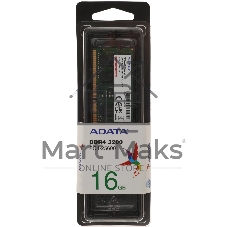 Оперативная память ADATA, DDR4, 16GB (1x16GB), 3200MHz, CL22, SO-DIMM