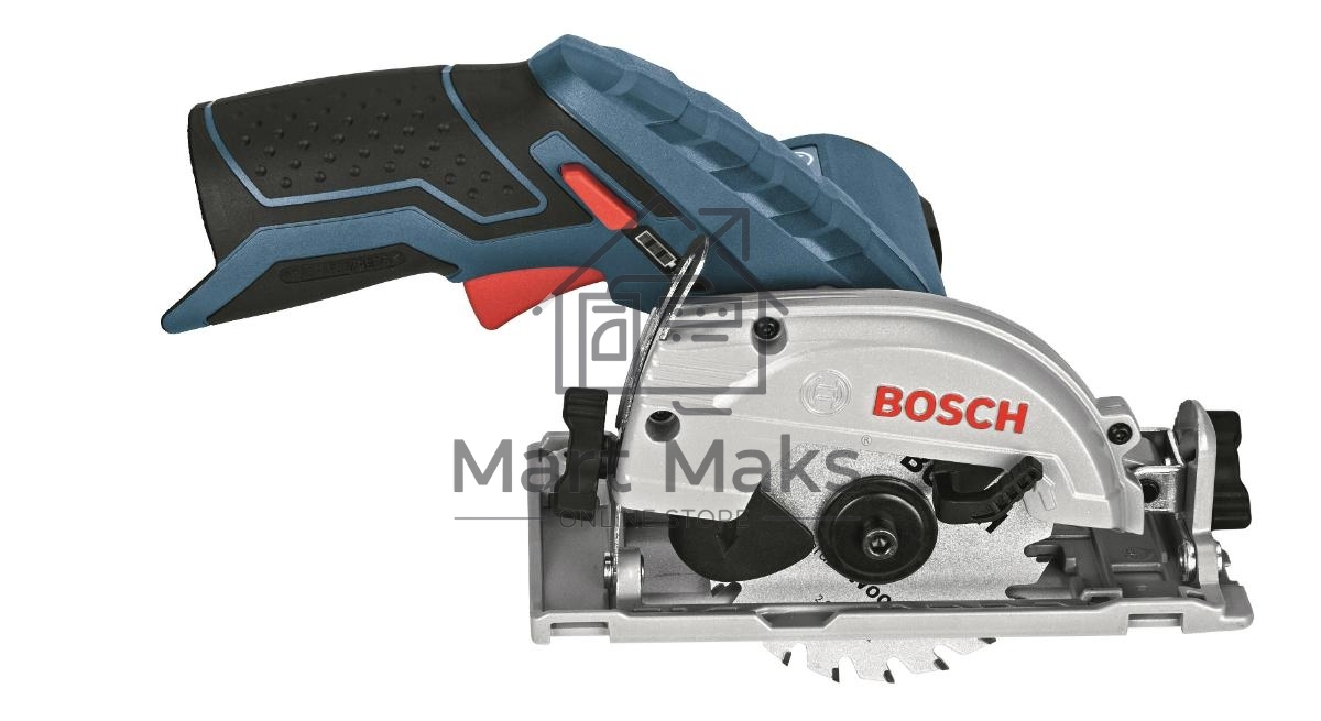 Пилы электрические сабельные, ленточные, Лобзики Bosch GKS 10,8 V-LI 06016A1001 Пила циркулярная аккумуляторная диаметр диска 85мм, скорось вращения 1400 об/мин,напряжение аккум 10.8 В,емкость аккум 2А*ч,вес 1.2кг