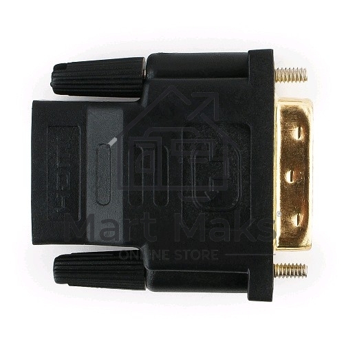 Переходник Cablexpert HDMI-DVI 19F/19M золотые разъемы, пакет, черный (A-HDMI-DVI-2)