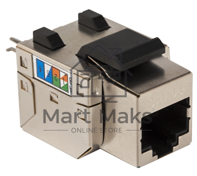 Модуль Keystone RJ45, Cat.5E, STP, 90 градусов, белый