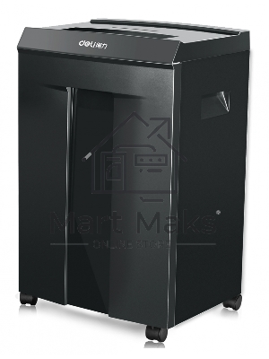 Шредер Deli 9919 серый с автоподачей (секр.P-7)/фрагменты/8лист./30лтр./скрепки/скобы/пл.карты/CD