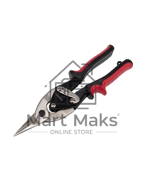 Ножницы по металлу прямые Rexant 260 мм никелированные, двухкомпонентные рукоятки