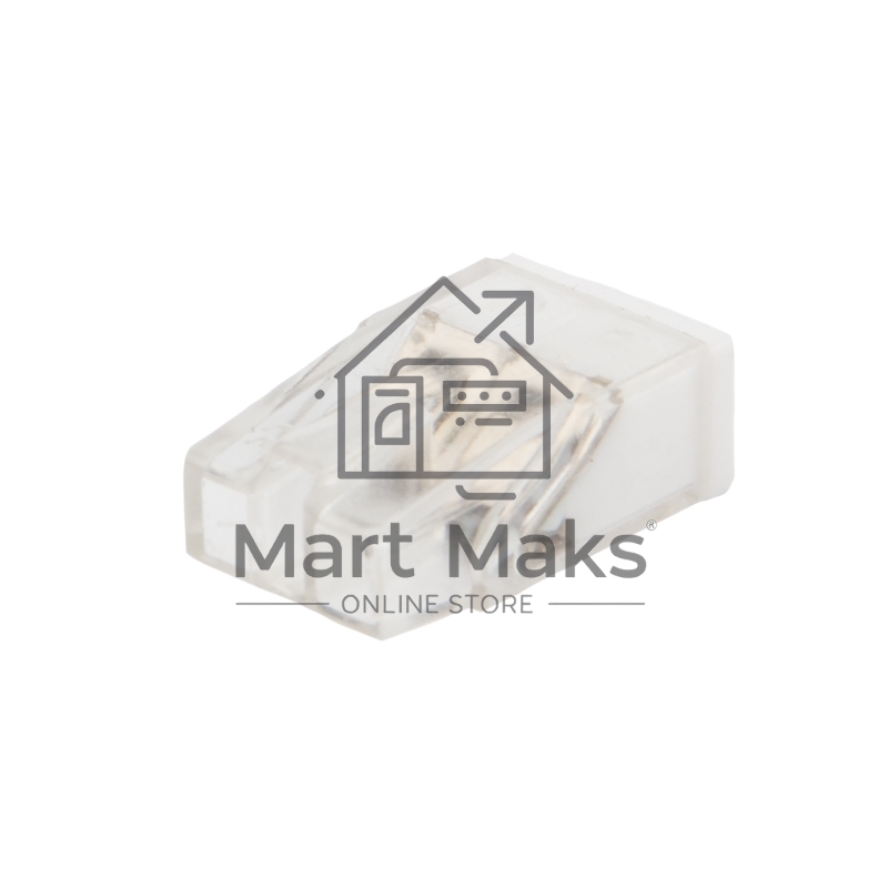 Экспресс-клемма с пастой Rexant СМК 2273-242, 2-проводная 0.5-2.5 мм², прозрачная, блистер (5 шт./уп.)