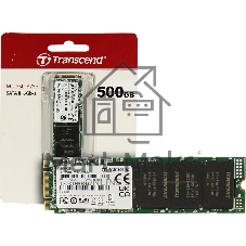 Накопитель SSD M.2 Transcend 500Gb MTS825 TS500GMTS825S (SATA3, up to 530/480MBs, 3D NAND, 180TBW, 22x80мм)