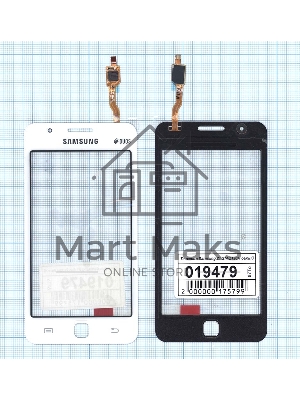 Сенсорное стекло (тачскрин) для Samsung Z1 SM-Z130H белое