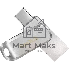 Флешка USB Sandisk Ultra Dual Luxe (SDDDC4-032G-G46), 32Gb, USB 3.2 Gen 1/Type-C, R/W 150/40, серебристый