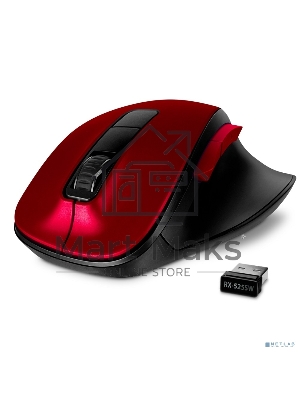 Мышь беспроводная SVEN RX-525SW красная (бесшумн. кл., 5+1кл. 600-1400DPI, Soft-touch, блист.)
