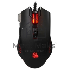 Мышь проводная A4Tech Bloody V9M черный, 4000 dpi, USB, кнопки - 9