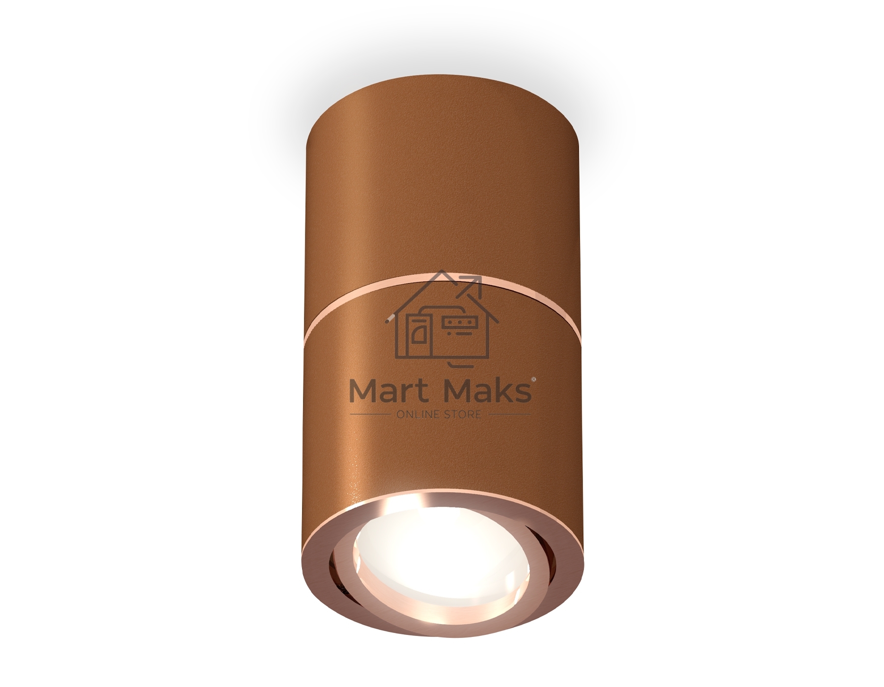 Светильник Ambrella Light XS7404080 SCF/PPG кофе песок/золото розовое полированное MR16 GU5.3 (C7404, A2073, C7404, N7005)